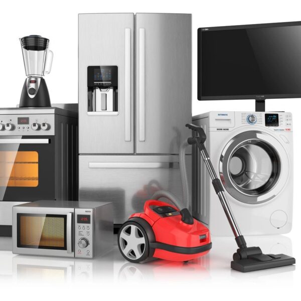 Fridge, washing machine, microwave, blender, and other appliances